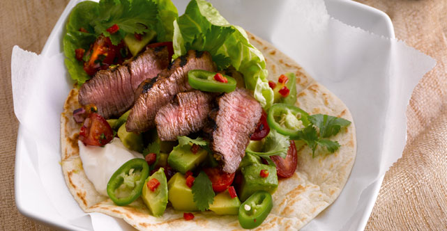 Spicy Beef Tortilla Wraps