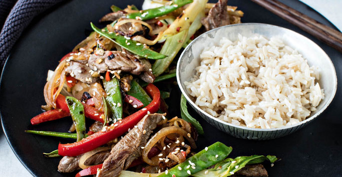 Teriyaki Lamb Stir-fry