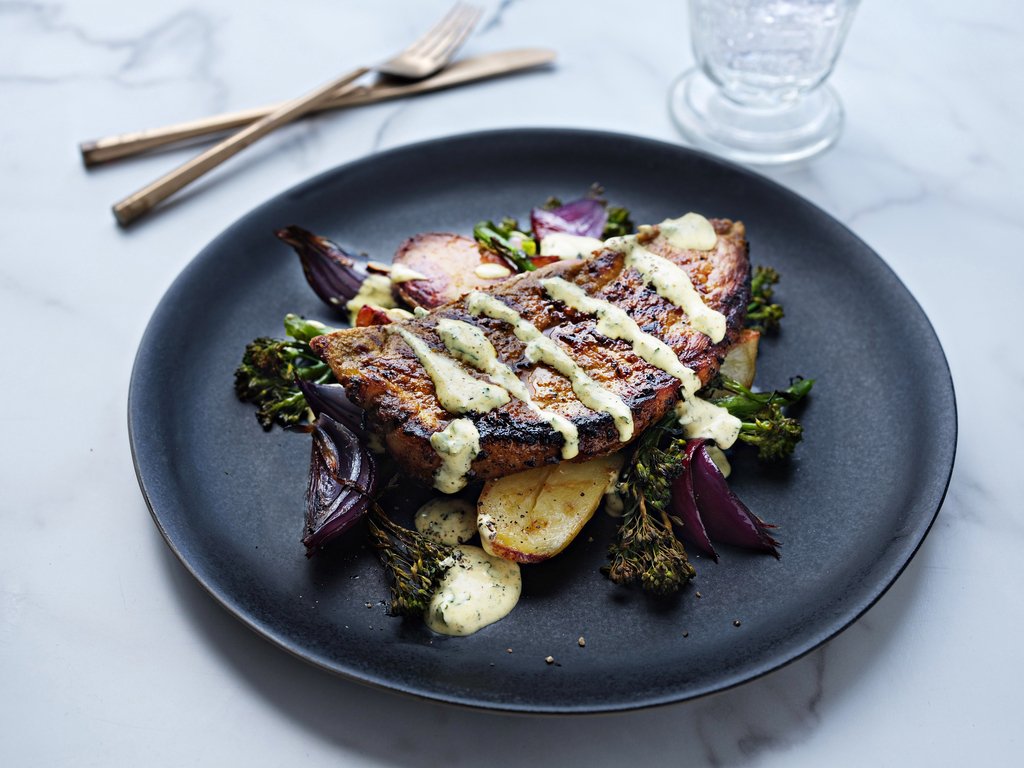 Lamb Steaks with Curry Dressing | European Beef & Lamb