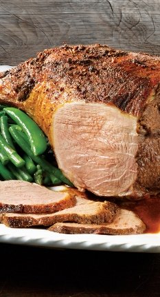 Roast Leg of Lamb with Spicy Topping