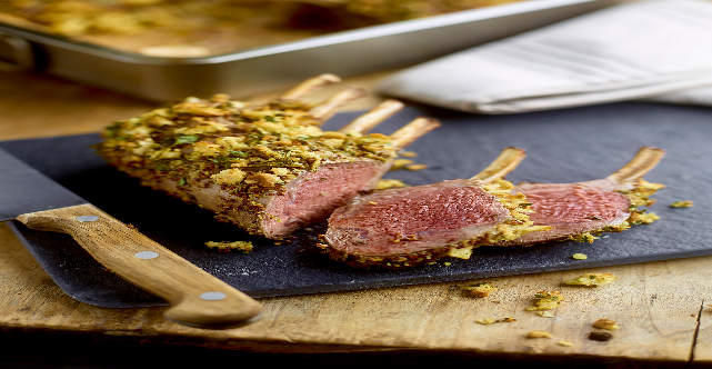 Roast Rack of Lamb with Herb Crust