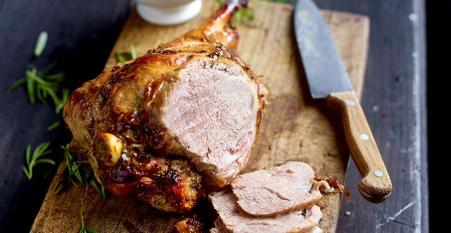 Leg of Lamb with Garlic and Rosemary